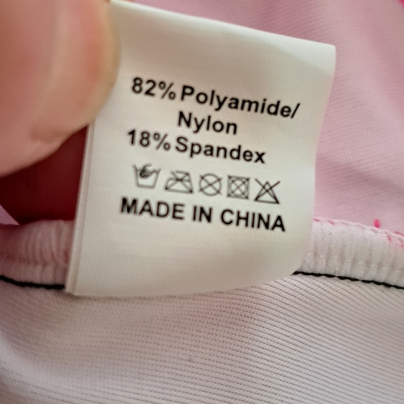 SALE. Eomenie Hot Pink and Black Swimsuit - Picture 11 of 13